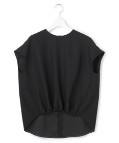 ICB 【先行予約】 FluidBackSatin フレンチスリーブブラウス