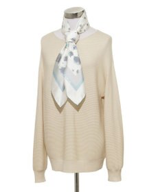 MOONBAT FURLA(フルラ)シルクツイル 水彩フラワー スカーフ 88cm×88cm