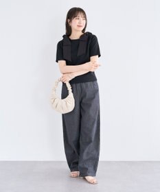 Green Parks ・ＤＯＵＢＬＥ　ＦＬＡＧＳリボン刺繍ポケットデニ