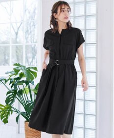 Tiaclasse 【洗える】フラップポケットワンピース