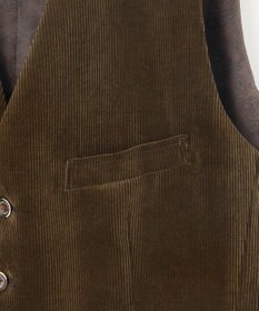 JOSEPH ABBOUD 【遠州産素材/オーガニックコットン】ソフトコーデュロイ ベスト