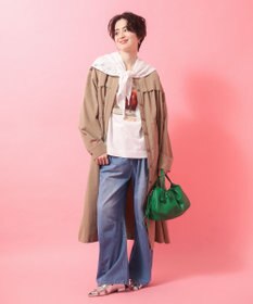 Green Parks ギャザードロストワンピース