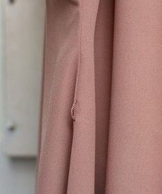 Tiaclasse L 【洗える】フレンチスリーブシャツチュニックブラウス