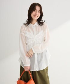 Green Parks 【WEB限定】ＳＥＴ２点フリルビスチェ＋シャツチュニックⅡ