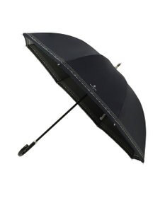 MOONBAT 【遮光率100％/遮熱/UV】LANVIN en Bleu (ランバン オン ブルー)晴雨兼用日傘 ピコレース シルバーラメ刺繍 長傘