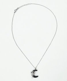 WEGO Lブラックストーンモチーフネックレス