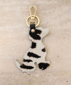 INTER-CHAUSSURES 【ANDREA CARDONE】イヌ型レザーキーチャーム