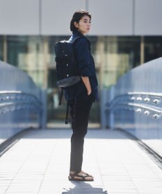 JOSEPH ABBOUD MOUNTAIN 【軽量/ECO撥水/サスティナブル素材/男女兼用】リサイクルリップストップ バックパック 21L