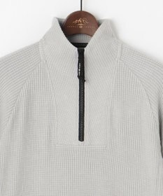 JOSEPH ABBOUD MOUNTAIN 【吸湿発熱/ソフト】ソフトウォームワッフル ハーフジップ カットソー