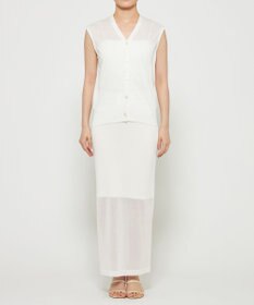 uncrave 【久慈暁子さん着用】シアーニット Iラインスカート