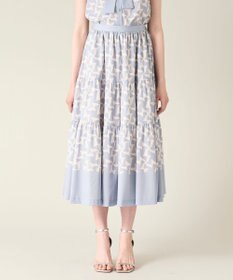 GRACE CONTINENTAL リボンプリントスカート