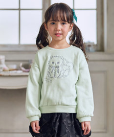 ANY KIDS アニマル刺繍 裏シャギー トレーナー