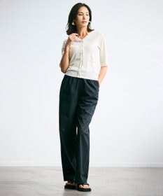 BEIGE， 【洗える】PICCOLO / パンチングドットイージーワイドパンツ