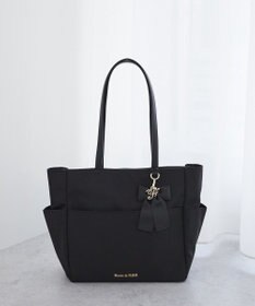 Maison de FLEUR 撥水加工リボンチャームマルチポケットトートM