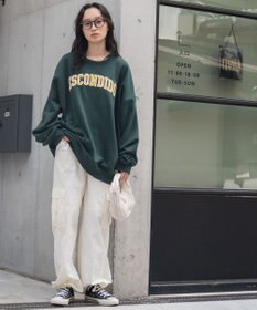 WEGO ヘビーウエイト刺繍グラフィックプルオーバー