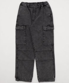 WEGO 【KIDS/150cm/160cm/ウエストゴム】デニムイージーカーゴパンツ（JUNIOR）