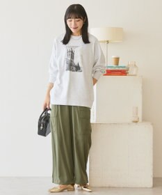 AMERICAN HOLIC ハンドストロークフォト裏毛プルオーバー