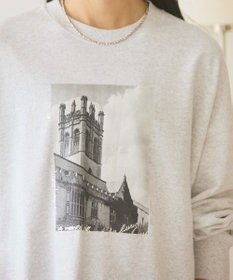 AMERICAN HOLIC ハンドストロークフォト裏毛プルオーバー