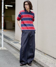 WEGO 【ユニセックス着用ITEM】ワンポイントボーダーポロ（SS）