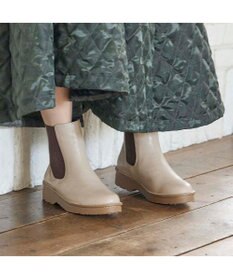 ing <ing>【WEB限定】【3E】【サスティナブルシリーズ】厚底サイドゴアショートブーツ