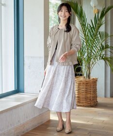 Tiaclasse 【洗える】チュールフリルタックブルゾン