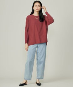 自由区 L 【19号サイズまで展開】ウスカルデニムダーツカーブ パンツ