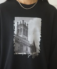 AMERICAN HOLIC ハンドストロークフォト裏毛プルオーバー