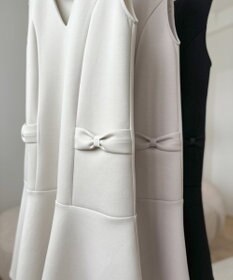 Feroux 【新型・洗える】リボンデザイン ダンボールワンピース