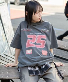 WEGO 【ユニセックス着用ITEM/SMLサイズ展開】ヴィンテージライクグラフィックT（SS）