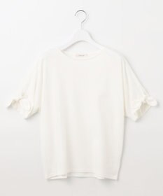 Feroux 【UVケア】リボンスリーブドルマン Tシャツ