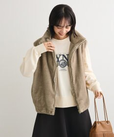 Green Parks スタンドカラーＺＩＰファーベスト