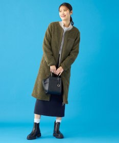 SHARE PARK LADIES 【LADIES】ボアフリースロングカーディガン