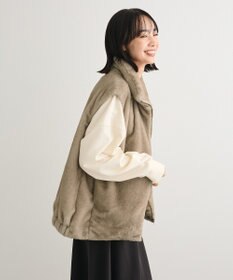 Green Parks スタンドカラーＺＩＰファーベスト