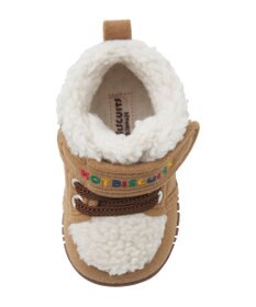 MIKI HOUSE HOT BISCUITS 【11.5-13.5cm】 顔ドン あったかボア付き ファーストシューズ