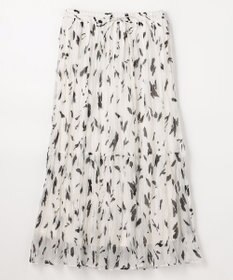 ANY アートドットプリントスカート