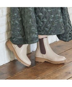 ing <ing>【WEB限定】【3E】【サスティナブルシリーズ】厚底サイドゴアショートブーツ