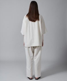 WEGO 【ユニセックス着用アイテム/手洗い可/SETUP可/ウエストゴム】リネンレーヨンイージーパンツ