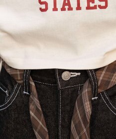 WEGO グラフィックサイドリボンドロストショートT