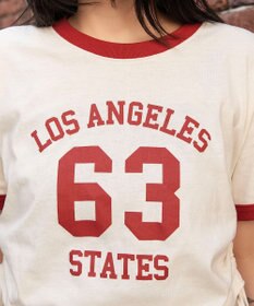 WEGO グラフィックサイドリボンドロストショートT