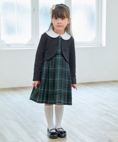 ANY KIDS チェック柄ジャンパースカート