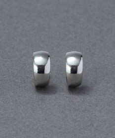 Phoebe 【痛くないシリーズ/金属アレルギー対応】モードミニマルフープライトフィットイヤリング　シルバー