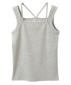 earth music&ecology レイヤードカットタンクトップ