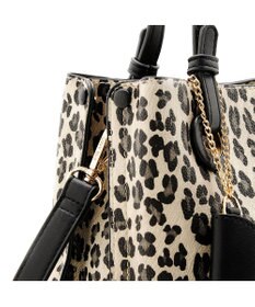 MioFIRANO カジュアルシックレオパードハンドバッグ 2WAY パスケース付き　FIRANO フィラノ