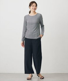J.PRESS LADIES 【WEB限定】シアーストレッチフライス クルーネック シアー カットソー