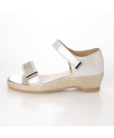 Riz raffinee <Riz raffinee>【3E】ラインストーン付きウエッジソールサンダル