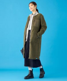 SHARE PARK LADIES 【LADIES】ボアフリースロングカーディガン