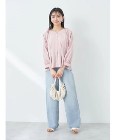 earth music&ecology ペプラムブラウス