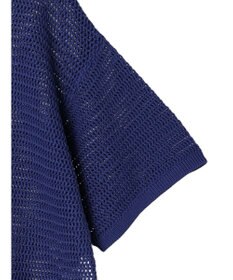 AMERICAN HOLIC 透かし編み半袖ニットプルオーバー