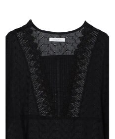 Green Parks Ｉ　胸元レース７分袖ワンピース