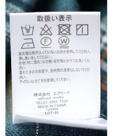 CRAFT STANDARD BOUTIQUE チェックバンドカラーサークルブラウス